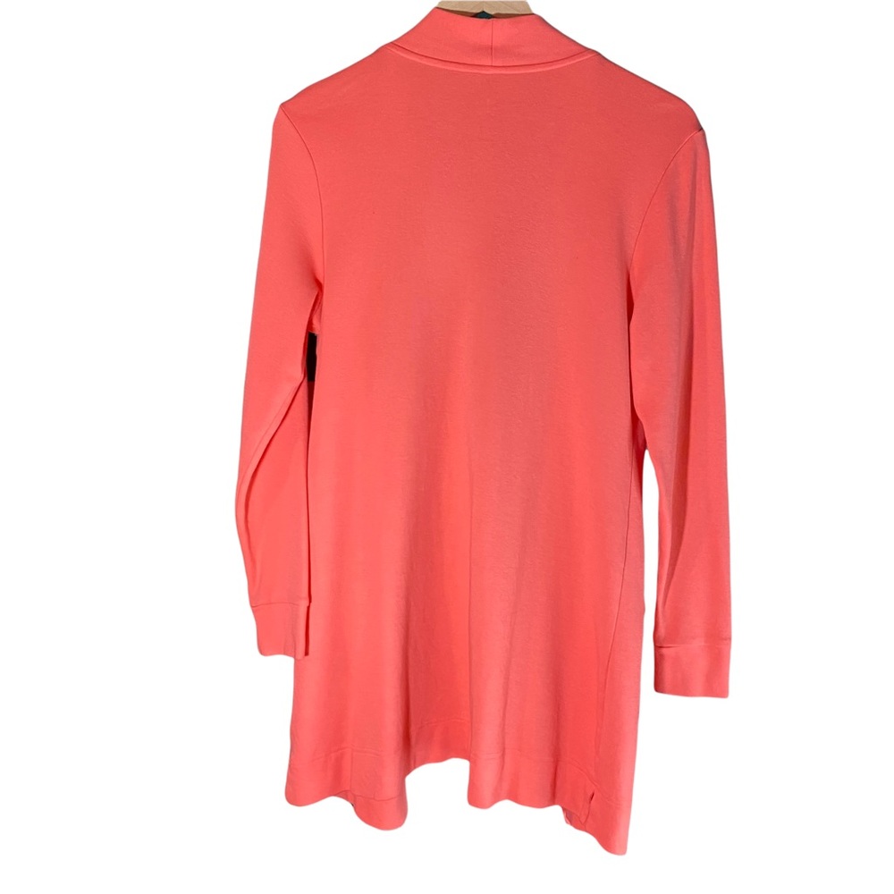 Isaac Mizrahilive women’s coral long sleeve cardigan size M - Picture 2 of 5